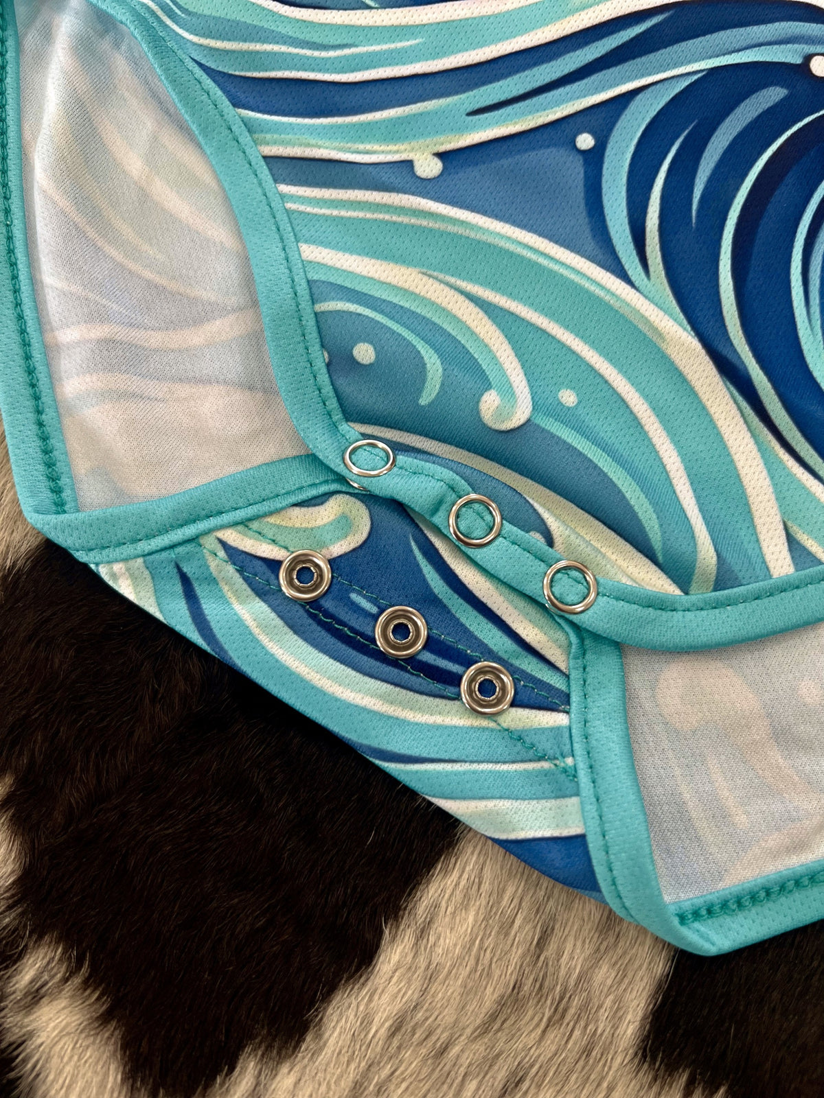 Wave Blue Romper